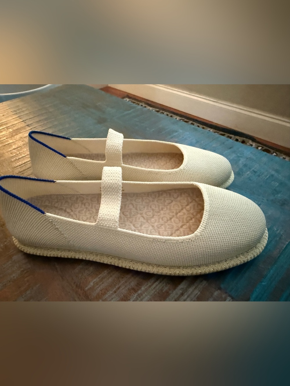 Rothy's Cruiser Mary Jane shoes in the White Sand - Picture 5 of 11